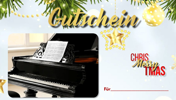 Gutschein Klavierstunden sofort Download kostenlos,Gutschein,Weihnachtsgutschein