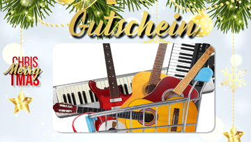 Gutschein Musikstunden, Geschenkideen Weihnachten